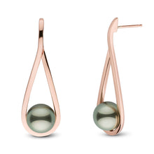 Load image into Gallery viewer, Cradle Collection Tahitian Pearl Earrings