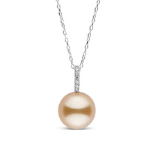 Load image into Gallery viewer, Forever Collection Golden South Sea Pearl and Diamond Pendant