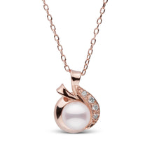 Load image into Gallery viewer, Nova Collection Akoya Pearl and Diamond Pendant