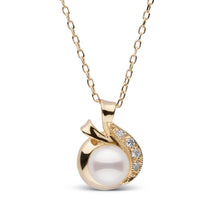 Load image into Gallery viewer, Nova Collection Akoya Pearl and Diamond Pendant