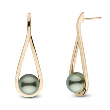 Load image into Gallery viewer, Cradle Collection Tahitian Pearl Earrings

